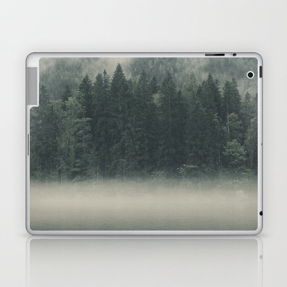 Misty Pine Forest Laptop & iPad Skin