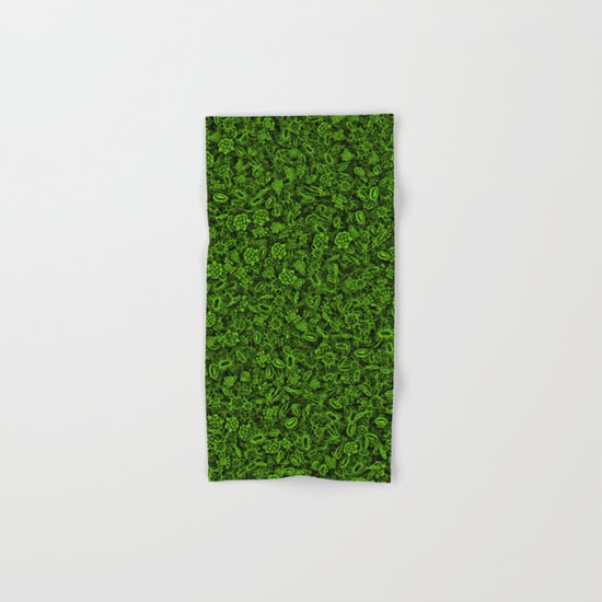 Green micropets Hand & Bath Towel