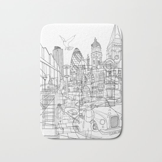 London! Bath Mat