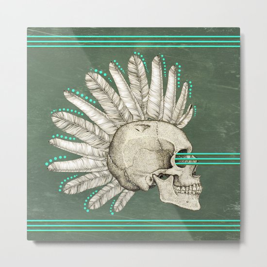 Indian skull Metal Print