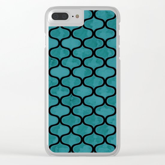 Watercolor Lovely Pattern VVXIV Clear iPhone Case