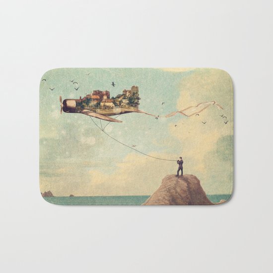 City Kite Afternoon Bath Mat