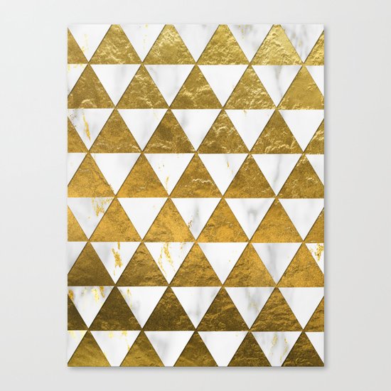 Marble and Gold Pattern #3 Canvas Print