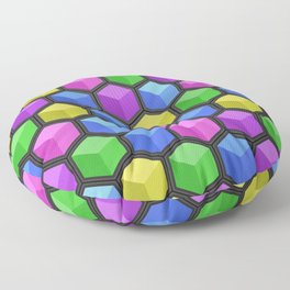 Colorful Cubes Floor Pillow