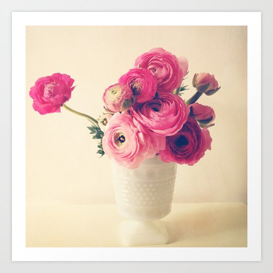 Cottage Flowers Art Print