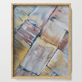 109 Rusty Zink Sweep | Abstract Artwork Serving Tray