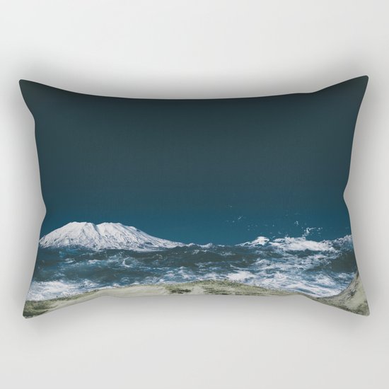 Waves of Mount Saint Helens Rectangular Pillow