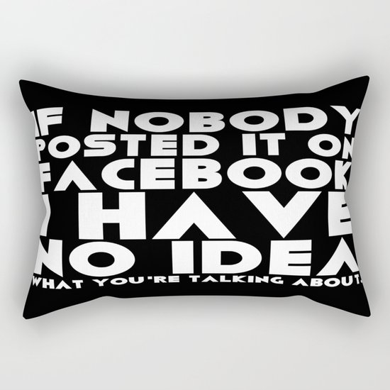 Facebook Problems Rectangular Pillow