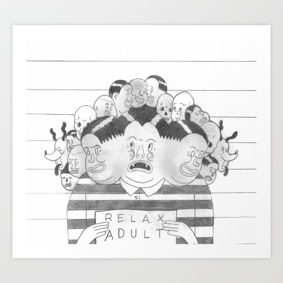 Fat Dracula Can't Keep it Together Art Print
