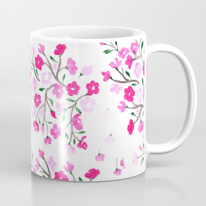 Painted Cherry Blossom Mug