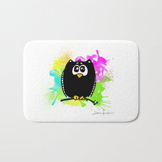 The owl without name ;) Bath Mat