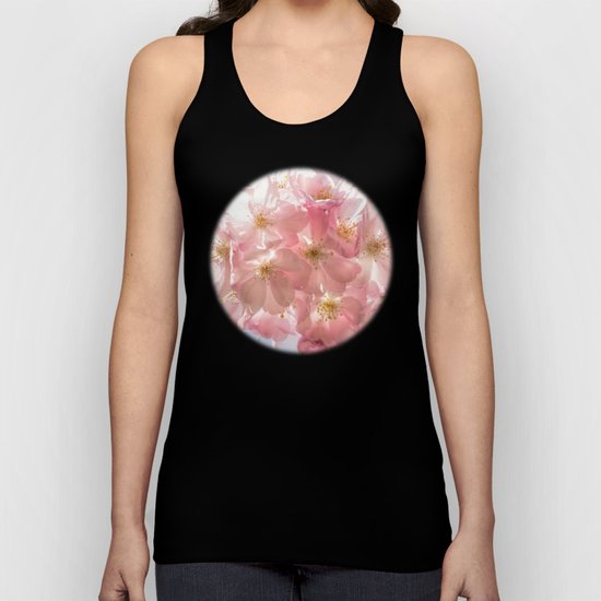 Branch of Cherryblossoms - Pink flowers on #Society6 Unisex Tank Top