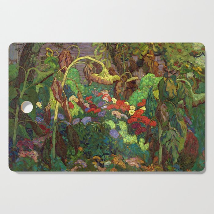 The Tangled Garden by James Edward Hervey MacDonald - Canada, Canadian Oil Painting - Group of Seven Cutting Board