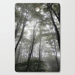 Misty forest autumn outdoors Cutting Board