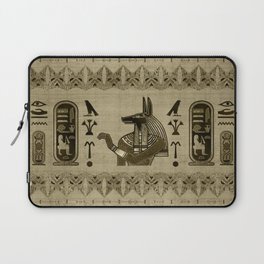 Egyptian Anubis Ornament Laptop Sleeve