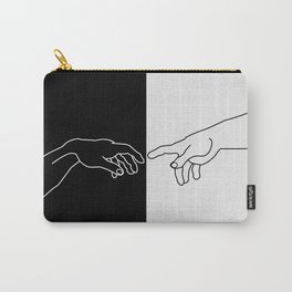 Hands of God and Adam- The creation of Adam Carry-All Pouch