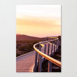 The Golden Path to Sunset Canvas Print