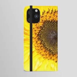 Sunflower closeup iPhone Wallet Case