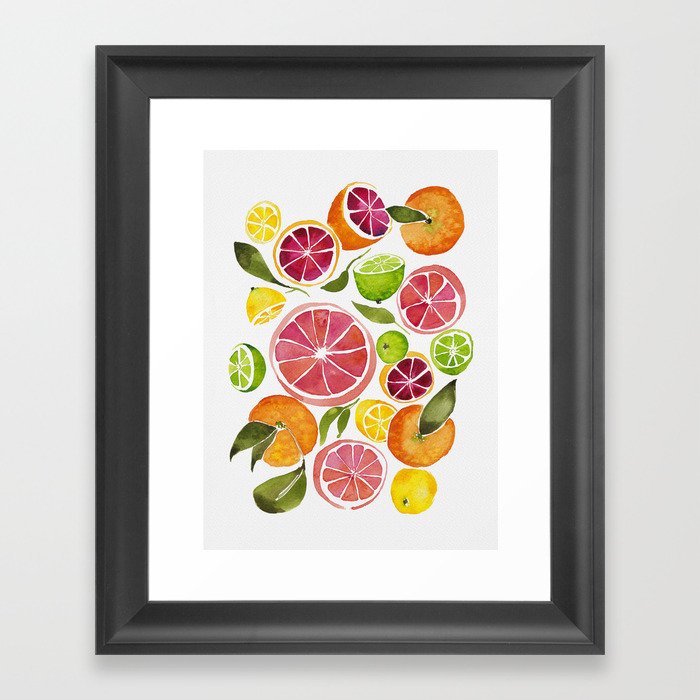 All the Citrus Framed Art Print