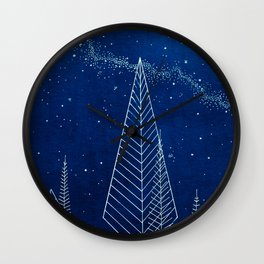 Celestial Trees Wall Clock