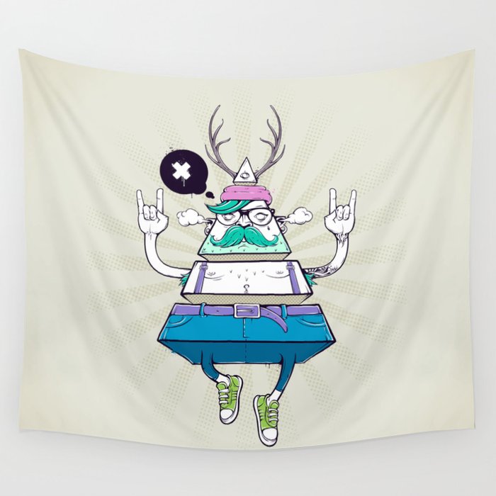 Triangle Hipster Wall Tapestry