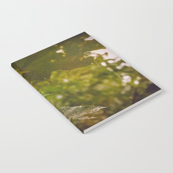 Rainy autumn leaves Notebook
