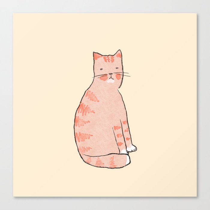 Orange cat Canvas Print