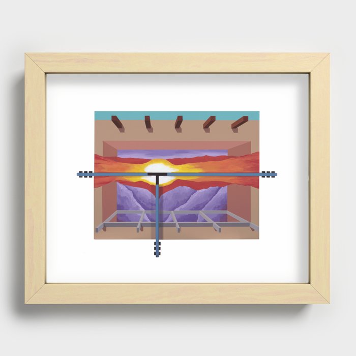 House of the Sun Cloud Recessed Framed Print
