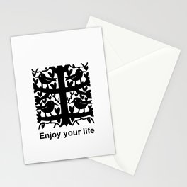 Birds In A Tree Stationery Cards