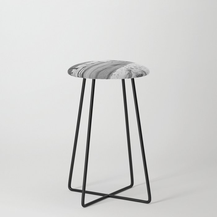 Central Park Black and White Counter Stool
