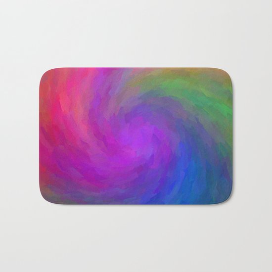 Twister Of Color Bath Mat