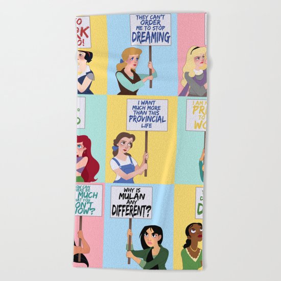 Protest Princesses Beach Towel