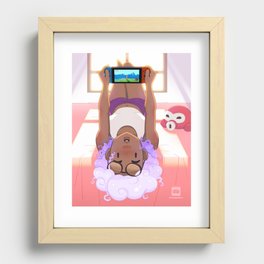 Playing Games Recessed Framed Print