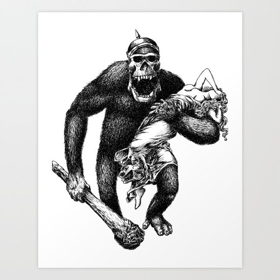 Mad Brute Art Print