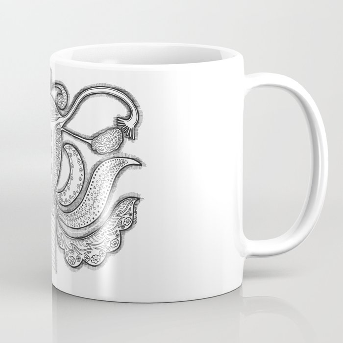Female organs with Love Coffee Mug