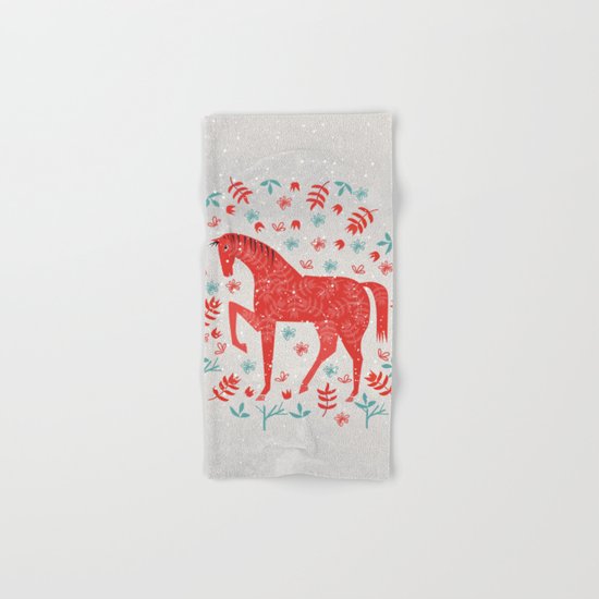 The Red Horse Hand & Bath Towel