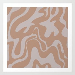 36 Abstract Liquid Swirly Shapes 220725 Valourine Digital Design  Art Print
