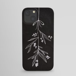 Chalkboard Art - Mistletoe iPhone Case