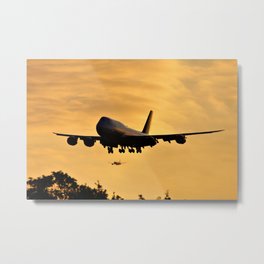 Double Arrival Metal Print | Photo, Holiday, Vacation, Arrival, Aeroplane, Sunrise, Travels, Early, Double, 787 