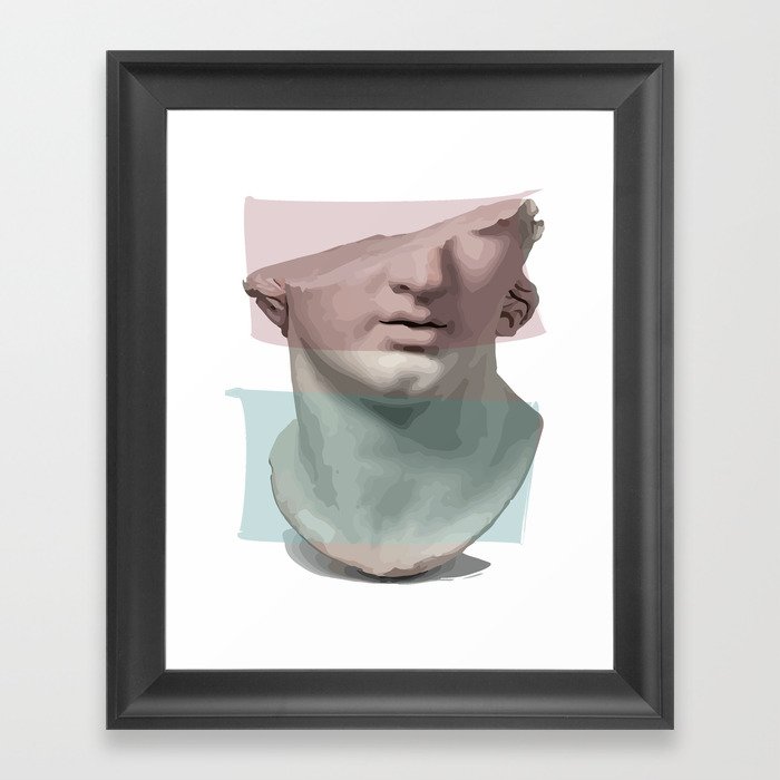 Greek / Roman bust Framed Art Print