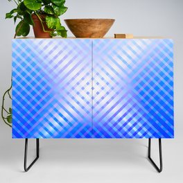 Abstract Crossed Blue Light. Credenza