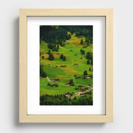 Greens of Grindelwald Recessed Framed Print
