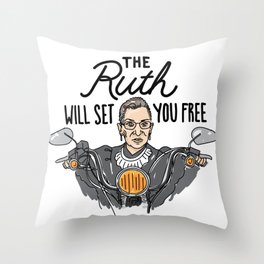 The Ruth Will Set You Free Throw Pillow