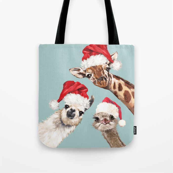 Christmas Animals Gang Tote Bag