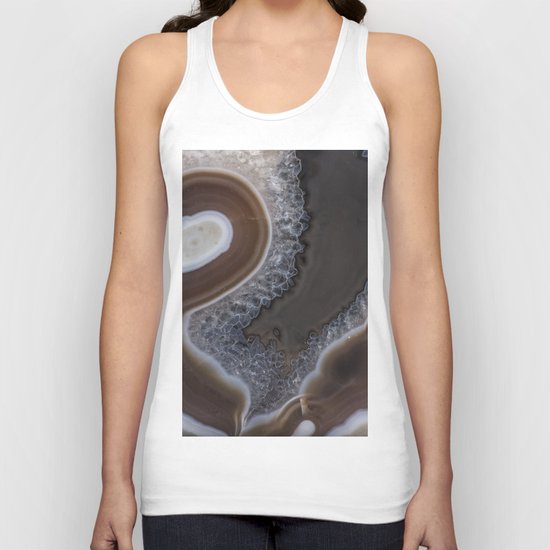 Agate crystal texture Unisex Tank Top