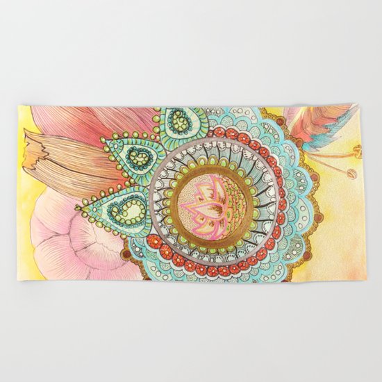 Poursuivre ses rêves Beach Towel