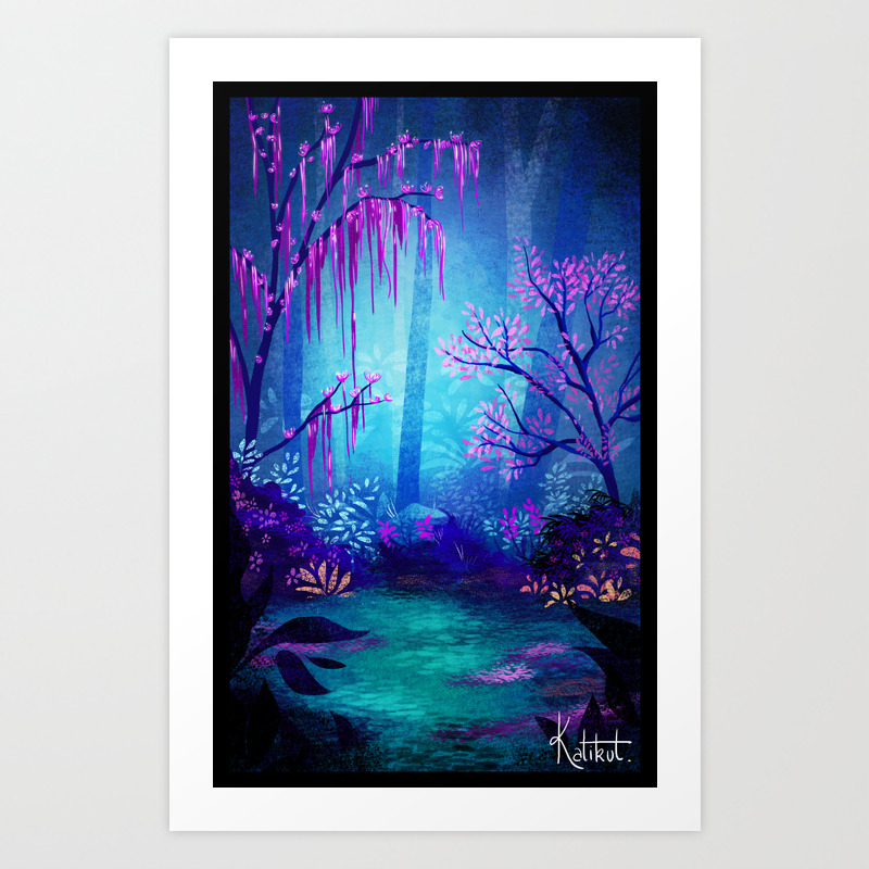 Magic Forest Art Print By Mellymellow Society6 Magic Forest Art Print By Mellymellow Society6