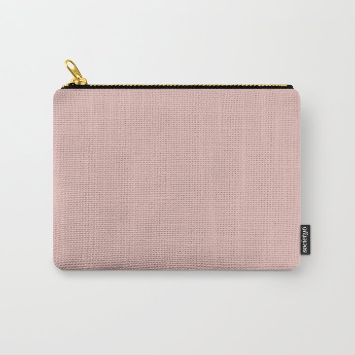 Solid Color Rose Gold Pink Carry-All Pouch