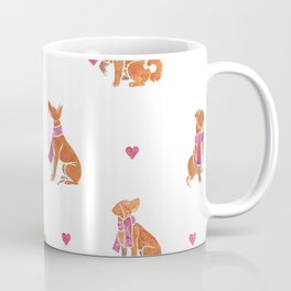 Watercolour dogs - orange theme Coffee Mug