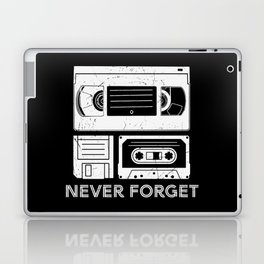 Never Forget VHS Cassette Floppy Funny Laptop Skin